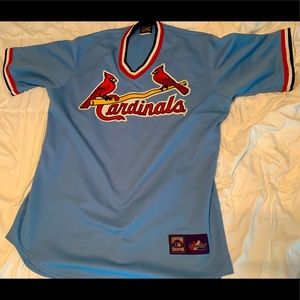 Majestic St. Louis Cardinals Powder Blue Pullover Jersey Mens Large